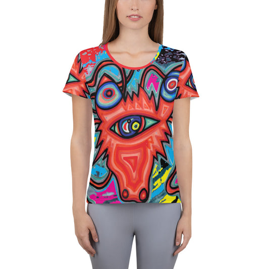 All-Over Print Women's Athletic T-shirt