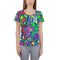 All-Over Print Women's Athletic T-shirt