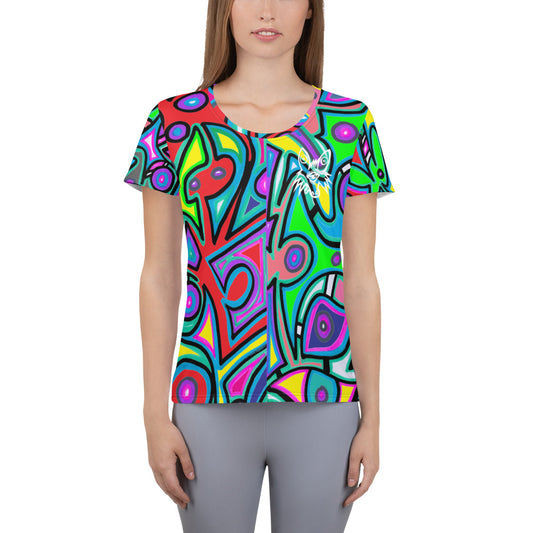 All-Over Print Women's Athletic T-shirt