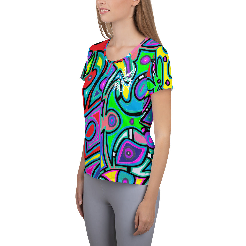 All-Over Print Women's Athletic T-shirt
