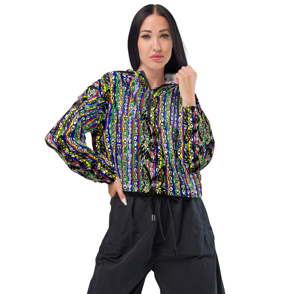 Skull and Bones Women’s cropped windbreaker