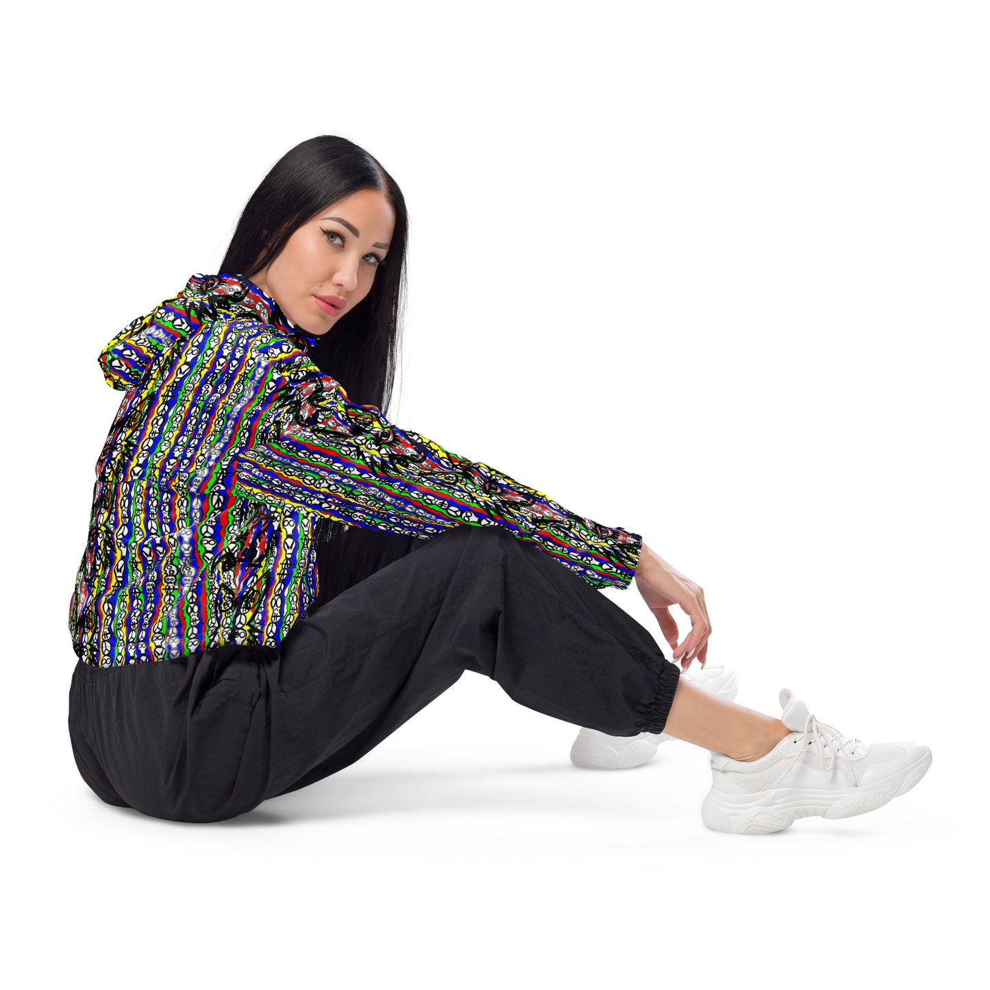 Skull and Bones Women’s cropped windbreaker