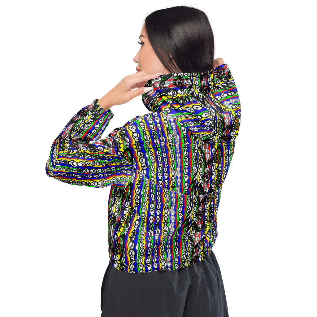 Skull and Bones Women’s cropped windbreaker