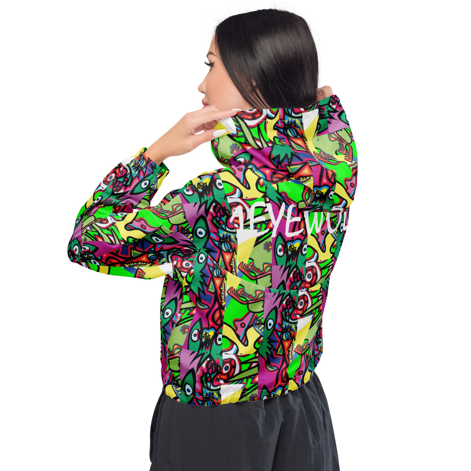 1eyewolf party Women’s cropped windbreaker