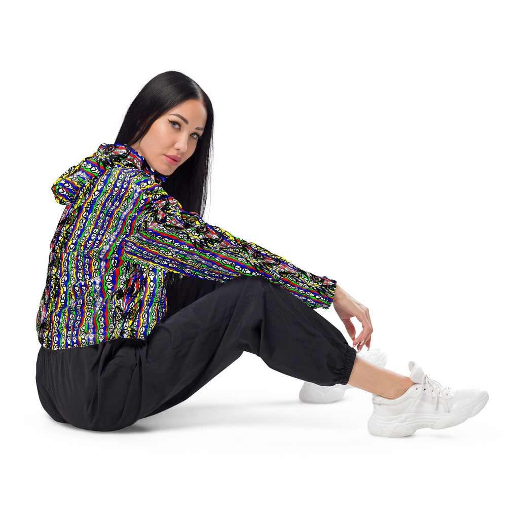 Skull and Bones Women’s cropped windbreaker
