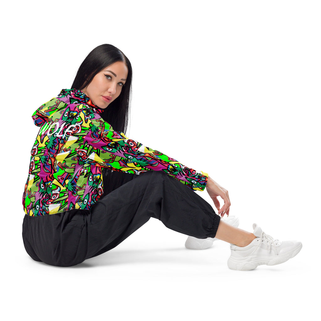 1eyewolf party Women’s cropped windbreaker