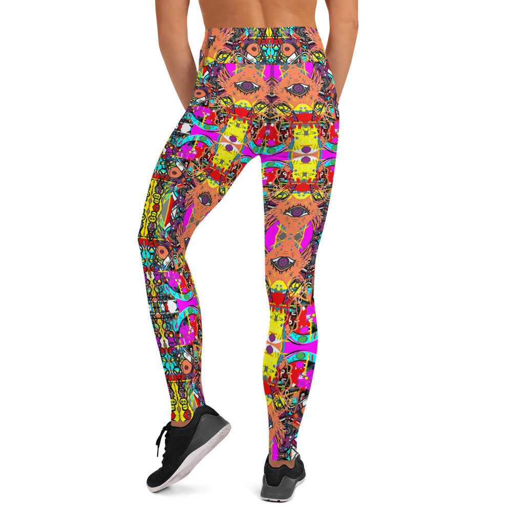 80,s Yoga Leggings