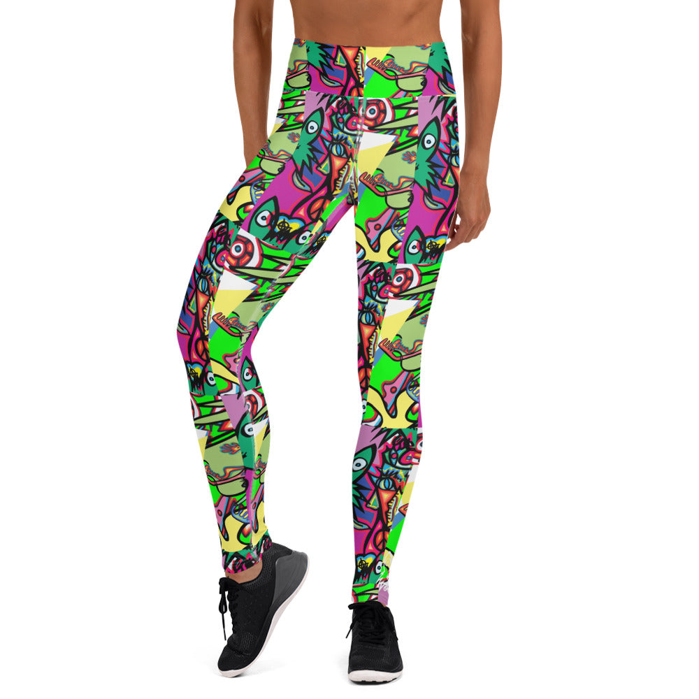 1eyewolf party Yoga Leggings