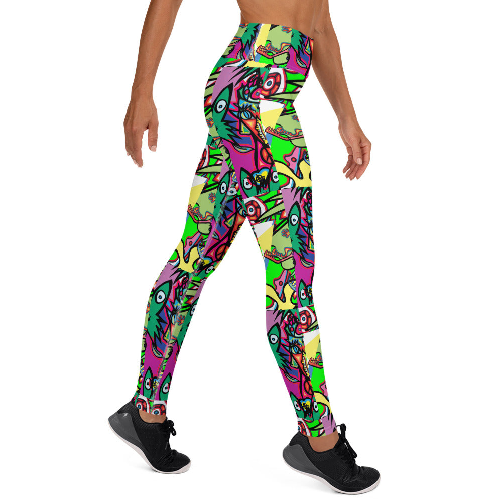 1eyewolf party Yoga Leggings
