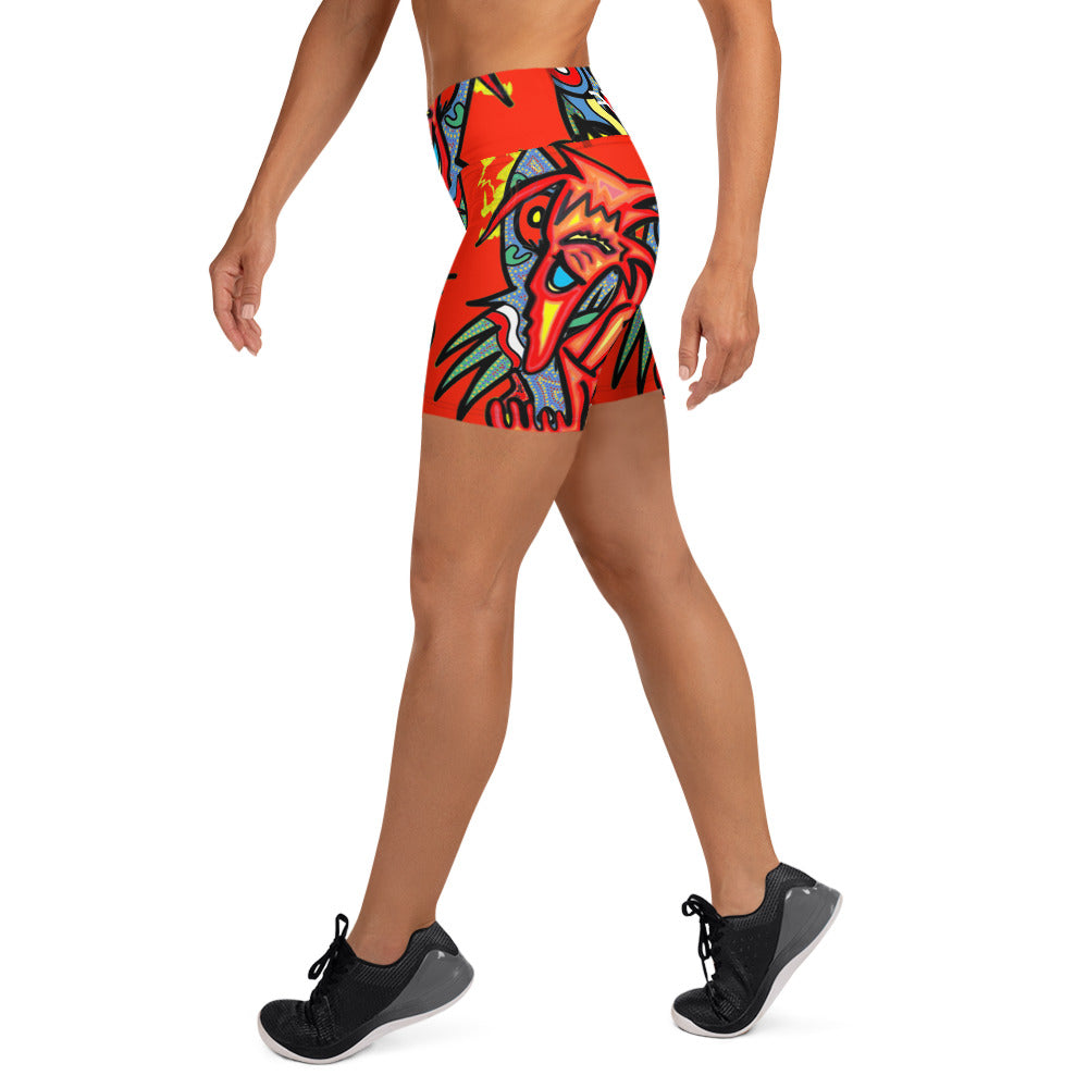 Waiting for waves Yoga Shorts