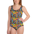All-Over Print Youth Swimsuit