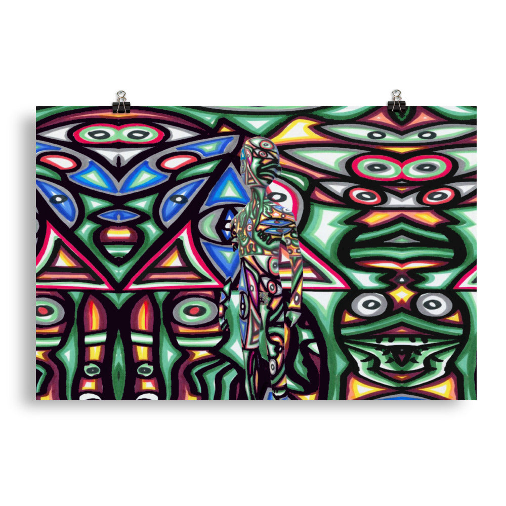 1eyewold blended mind Posters