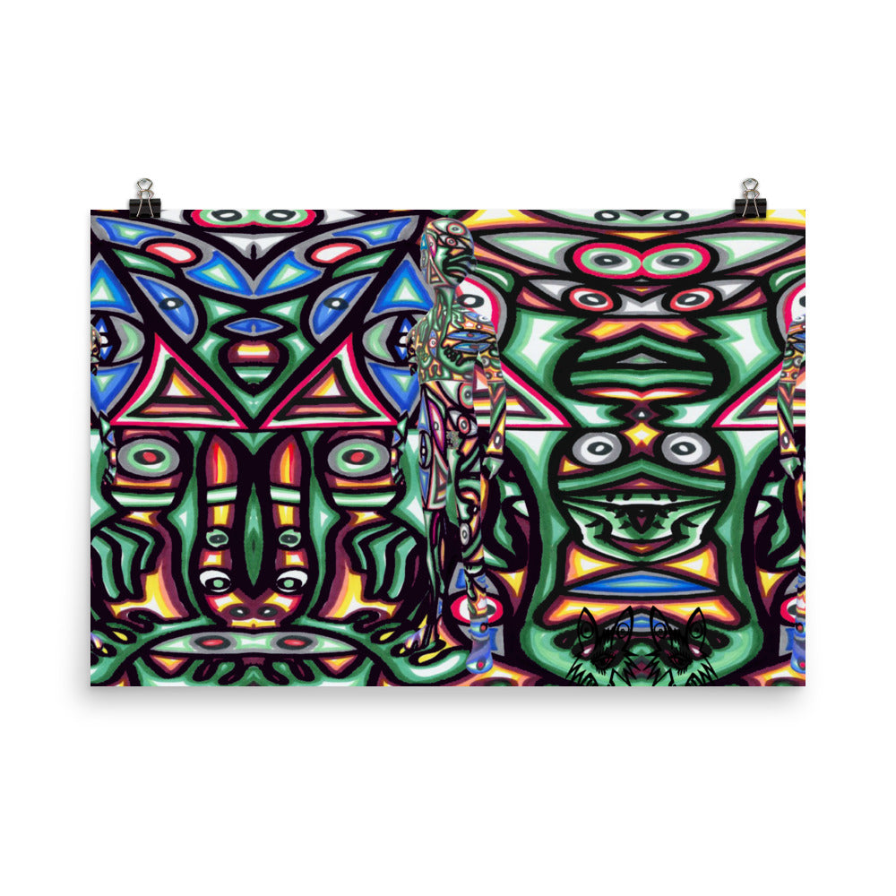 1eyewold blended mind Posters