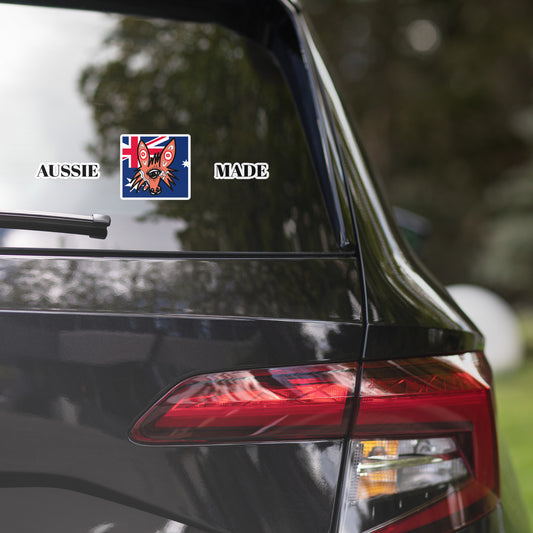 Aussie made wolf stickers