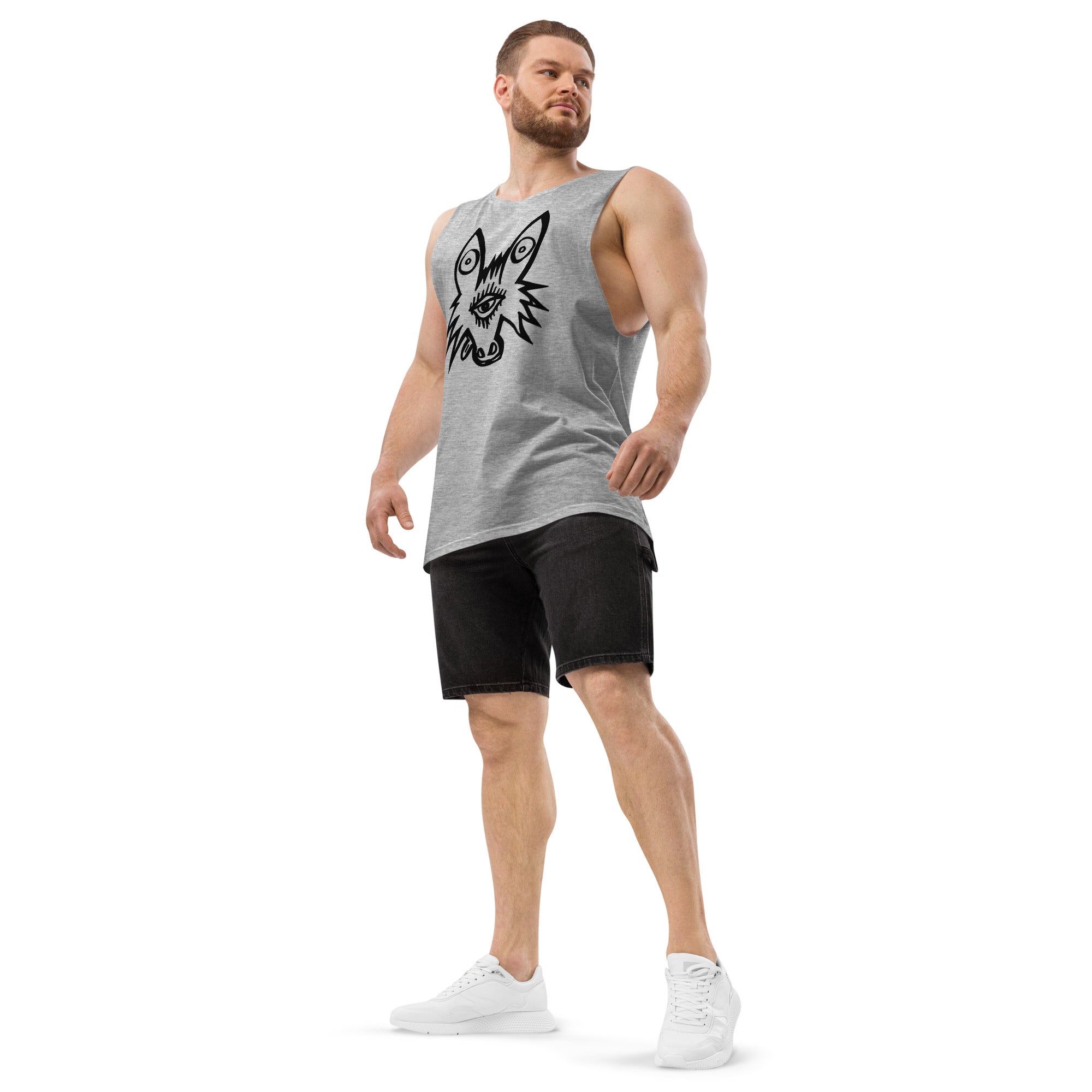 Men’s drop arm tank top