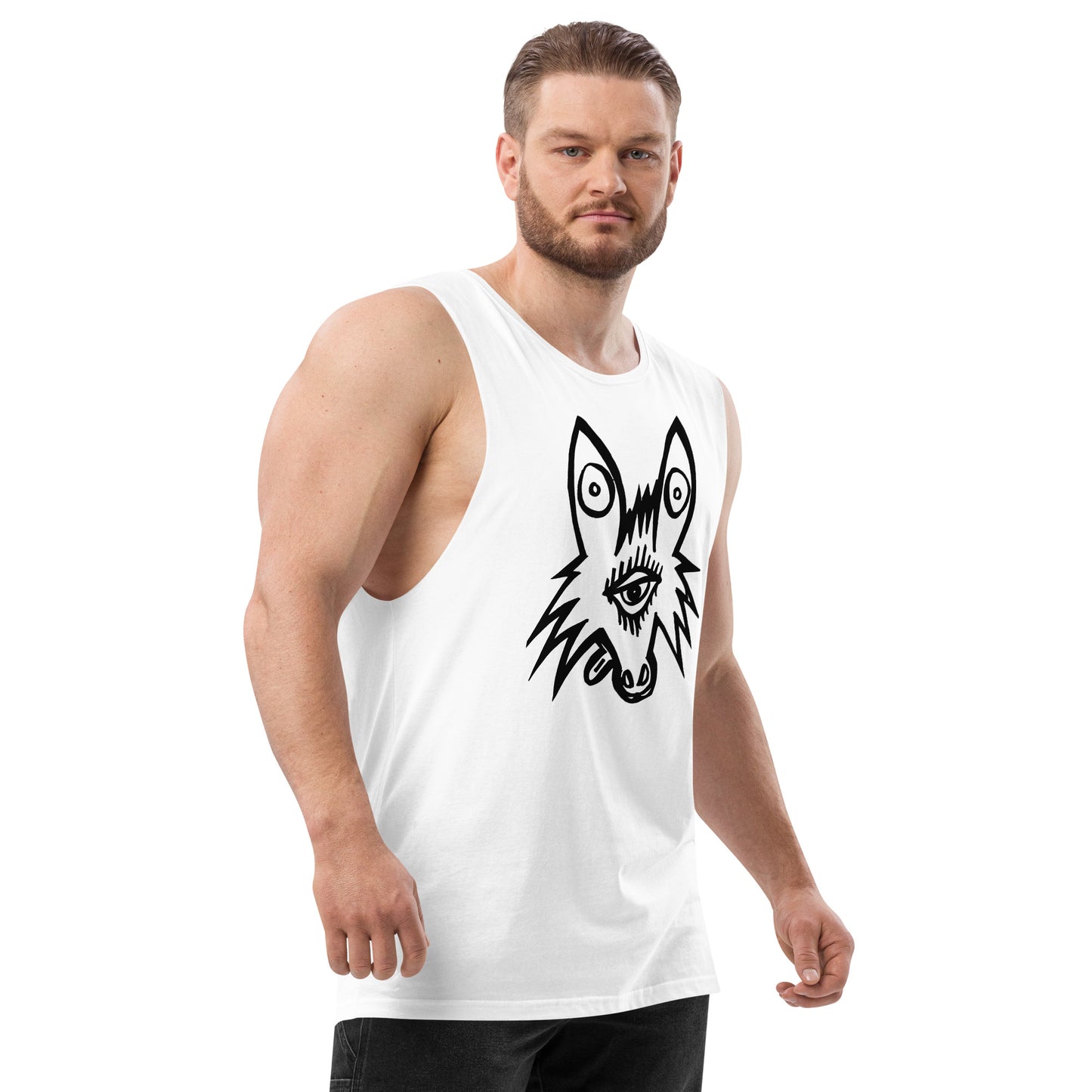 Men’s drop arm tank top