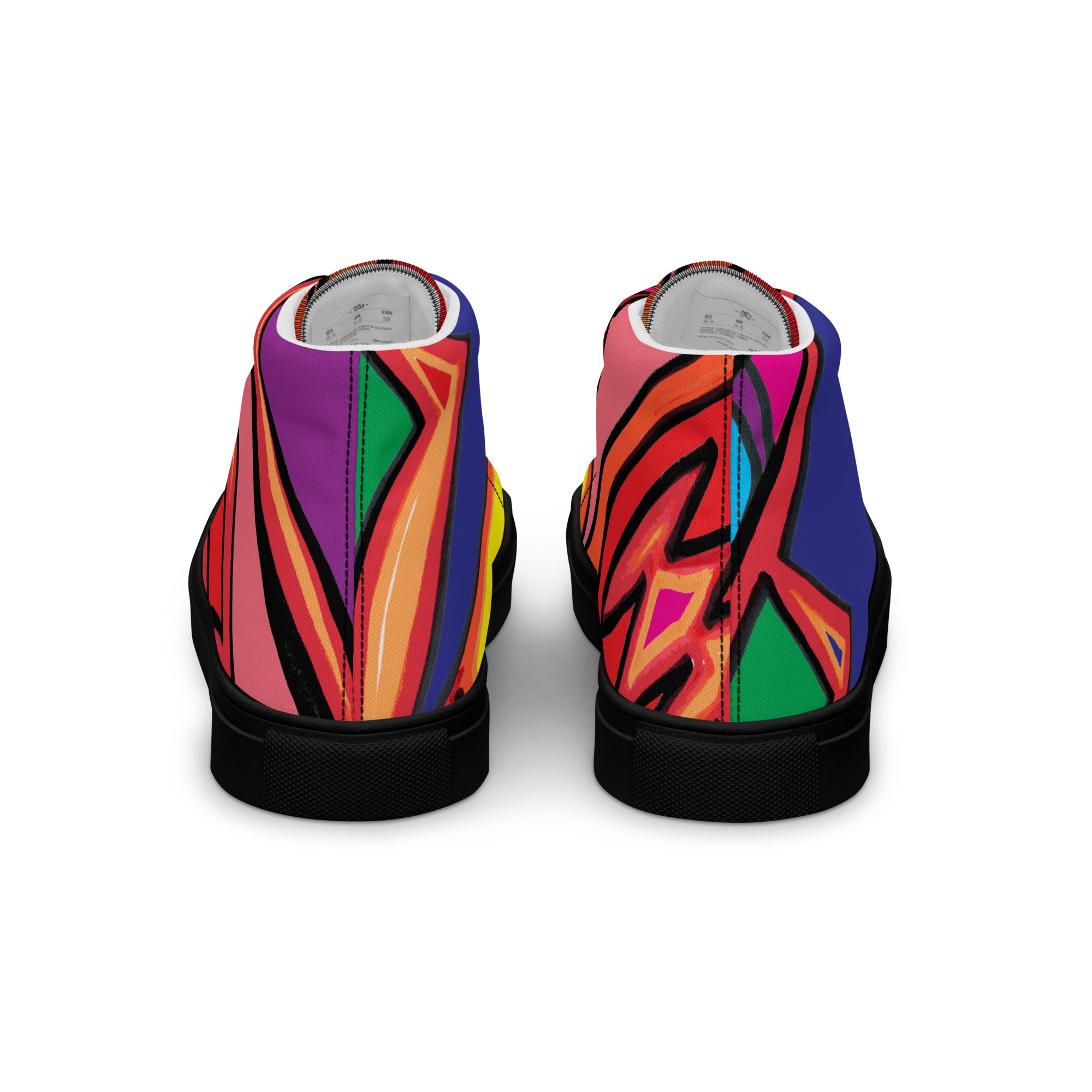 Men’s high top canvas shoes