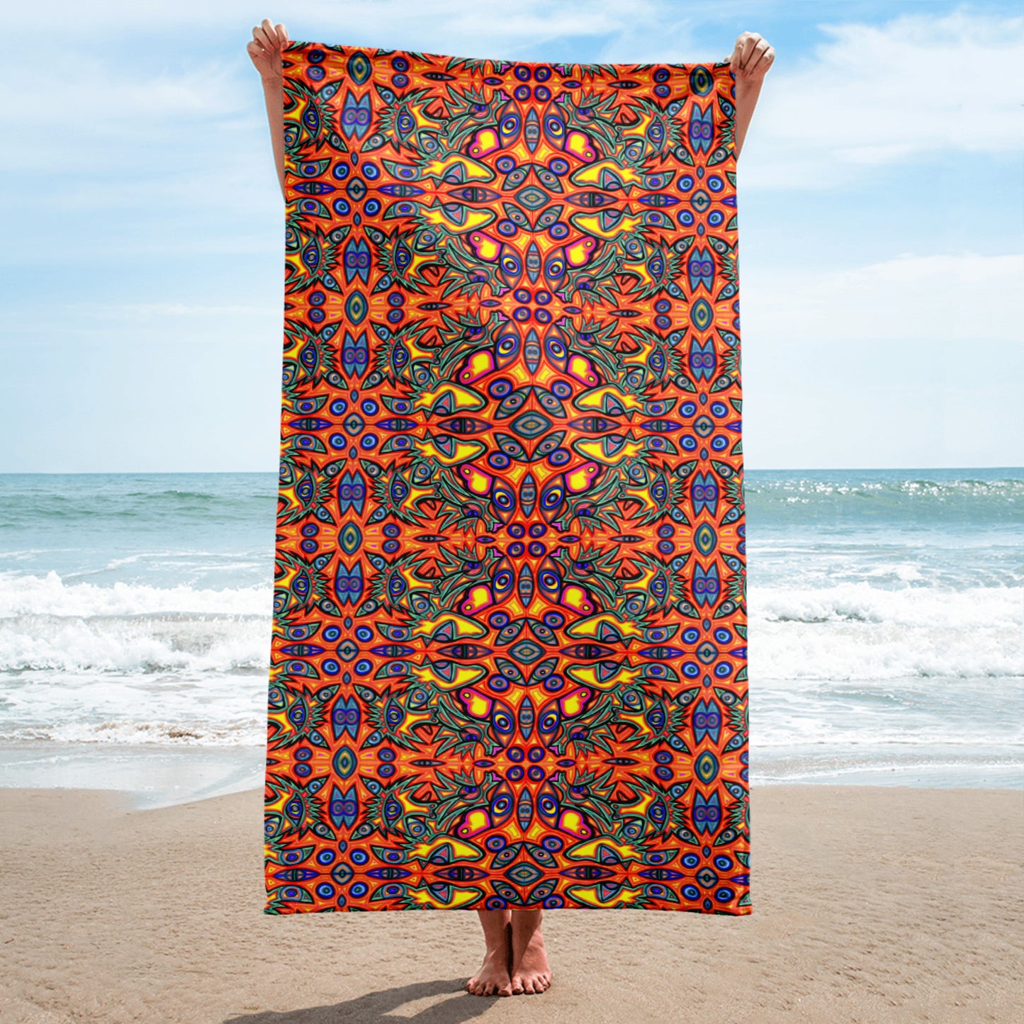 Multi wolf Towel