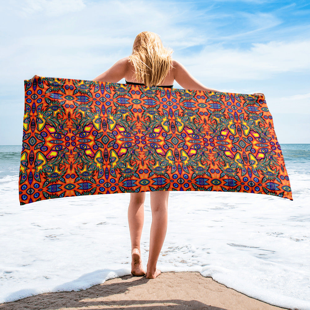 Multi wolf Towel