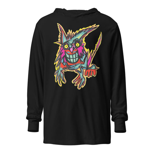 Hooded long-sleeve tee