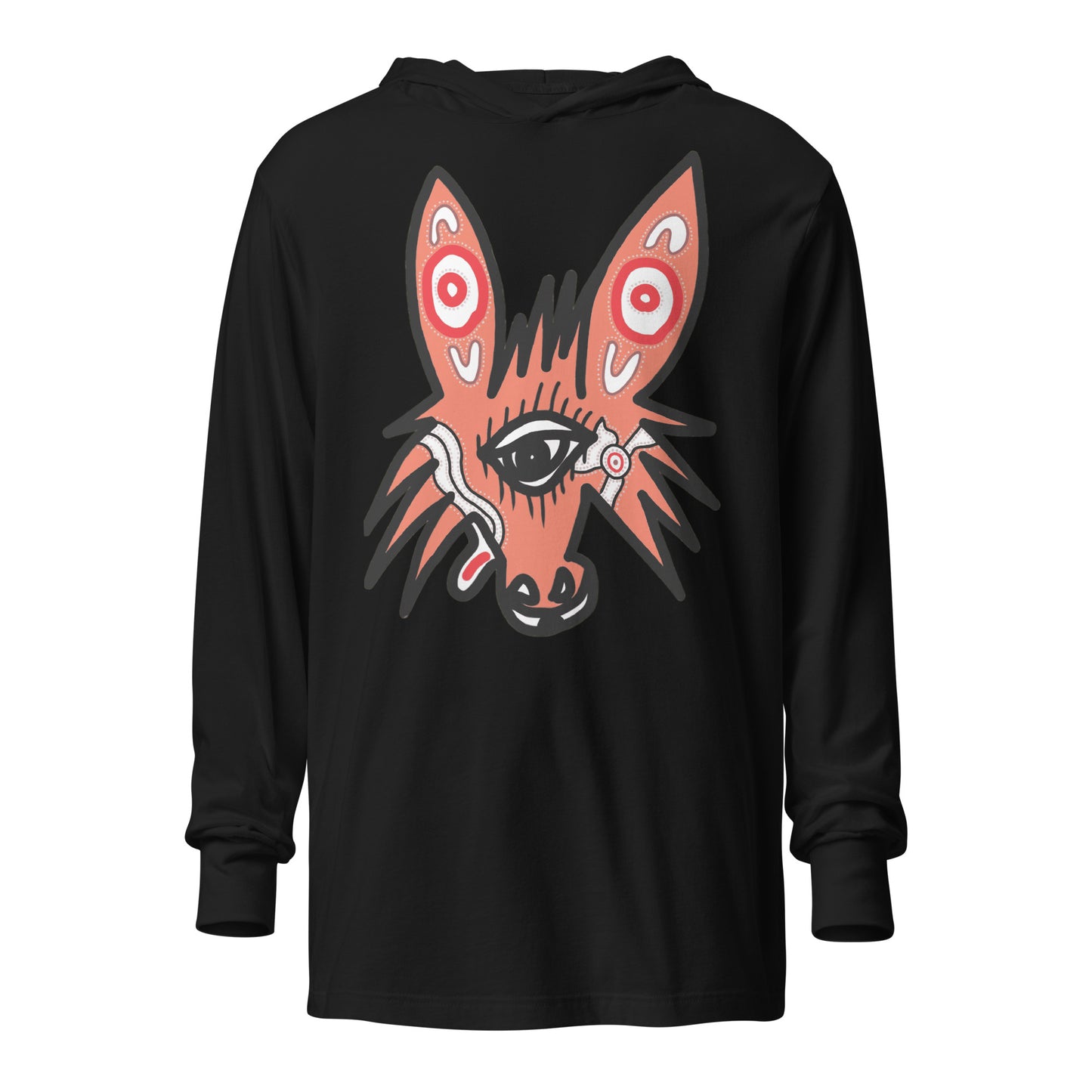 Hooded long-sleeve tee