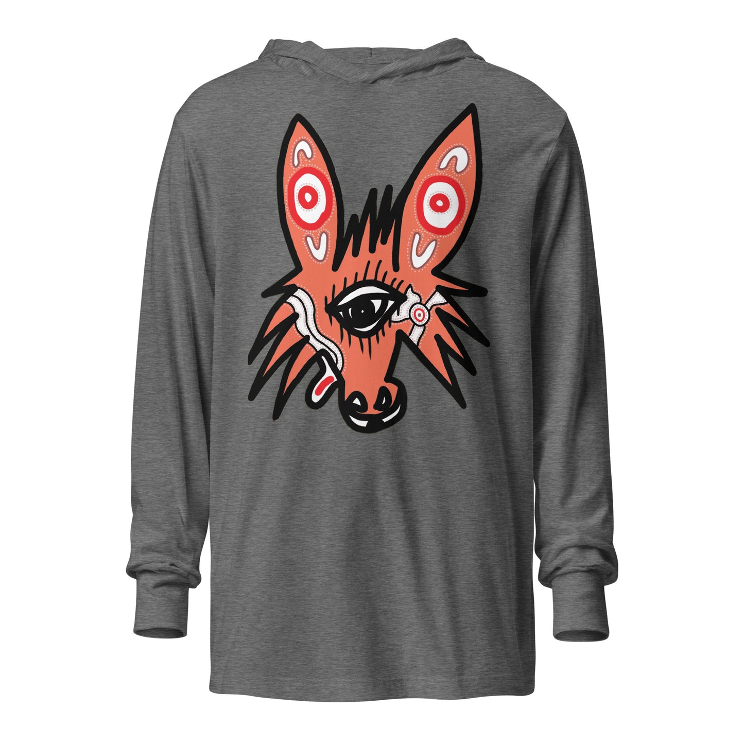 Hooded long-sleeve tee