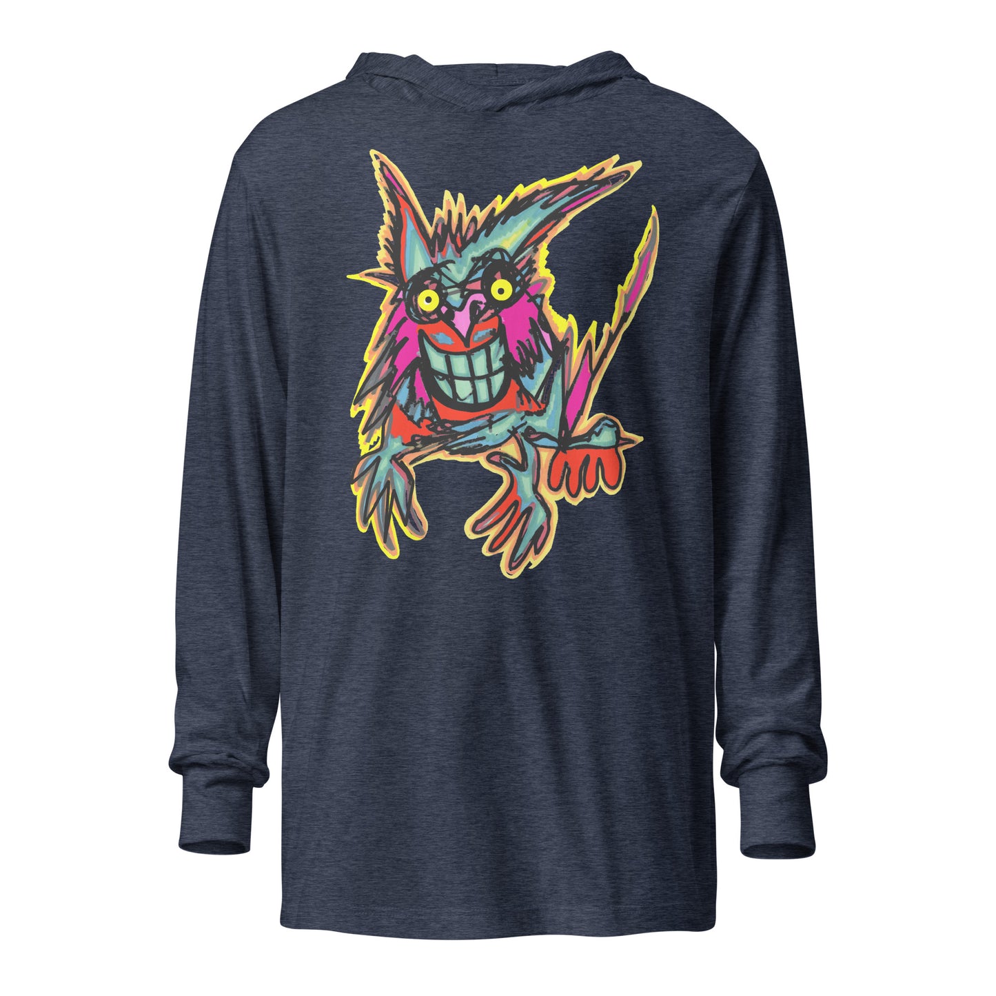 Hooded long-sleeve tee