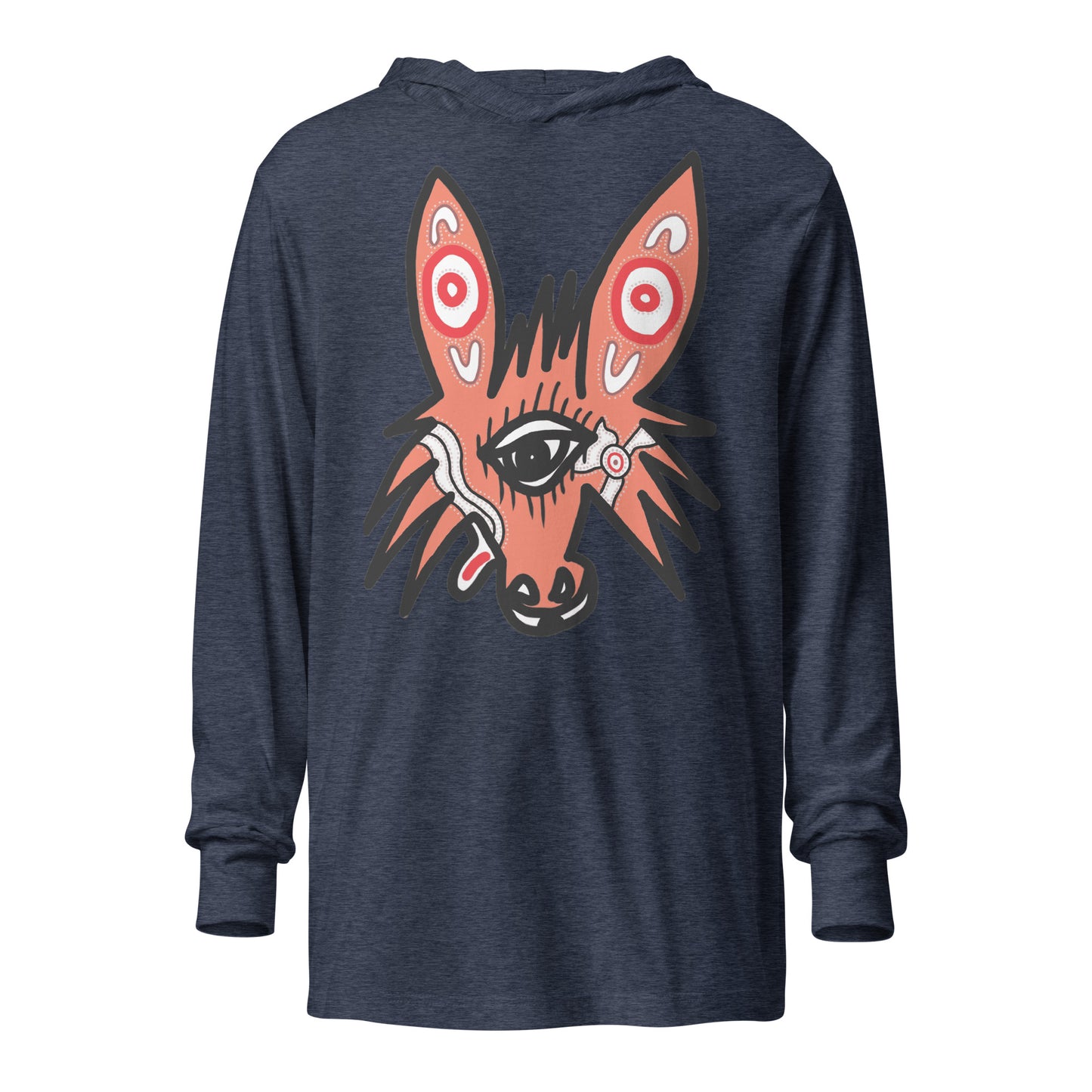 Hooded long-sleeve tee