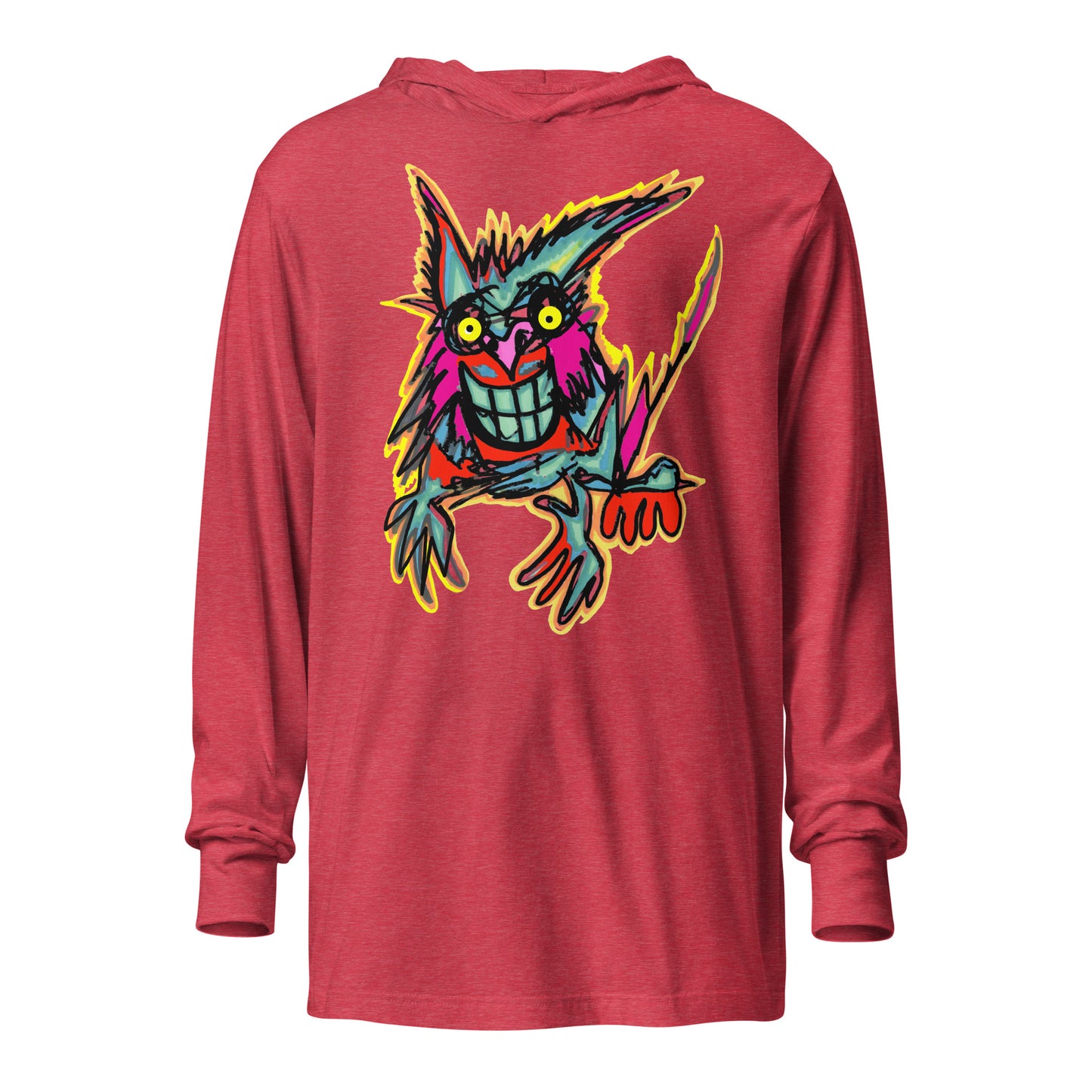 Hooded long-sleeve tee