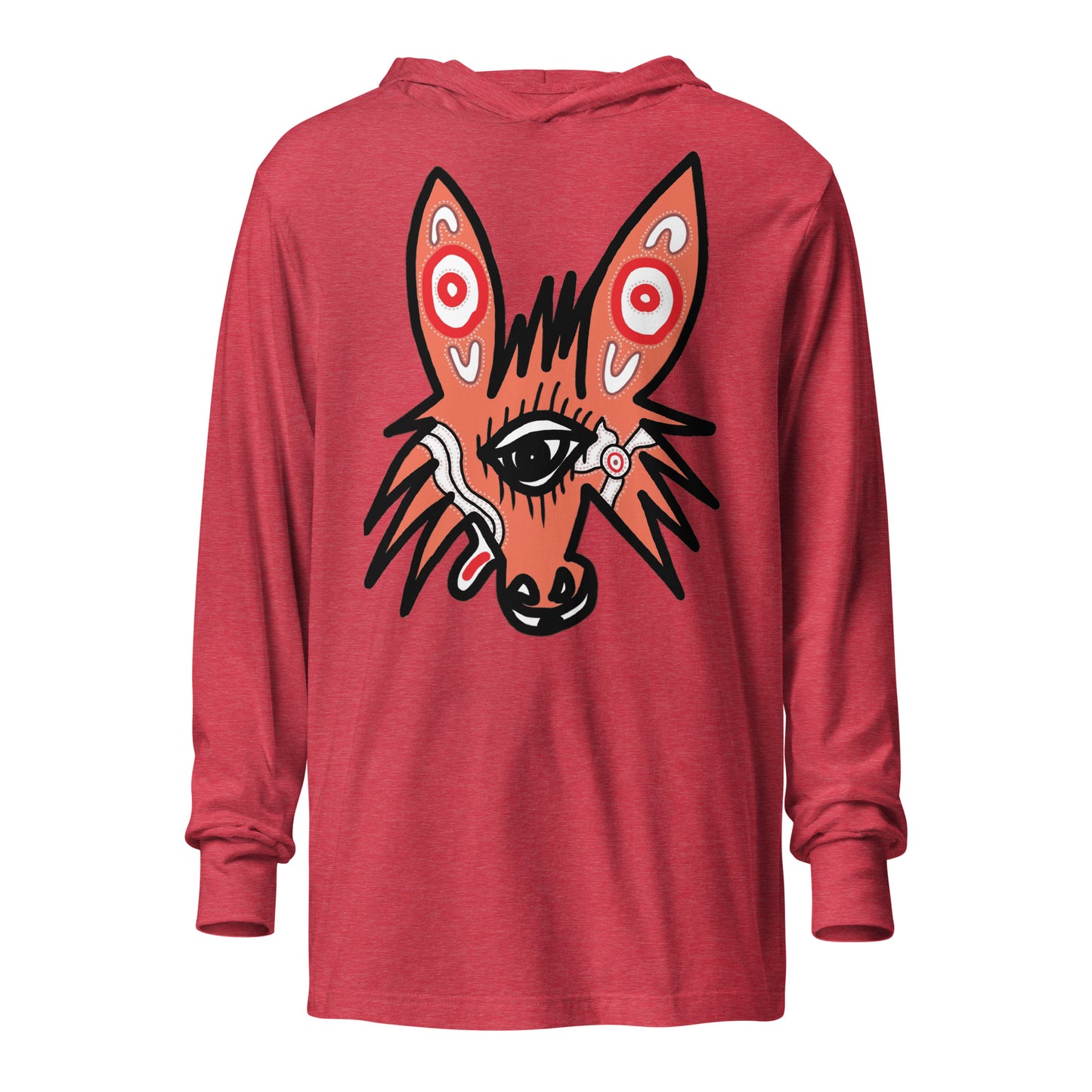 Hooded long-sleeve tee