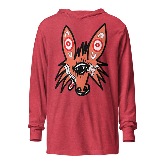 Hooded long-sleeve tee