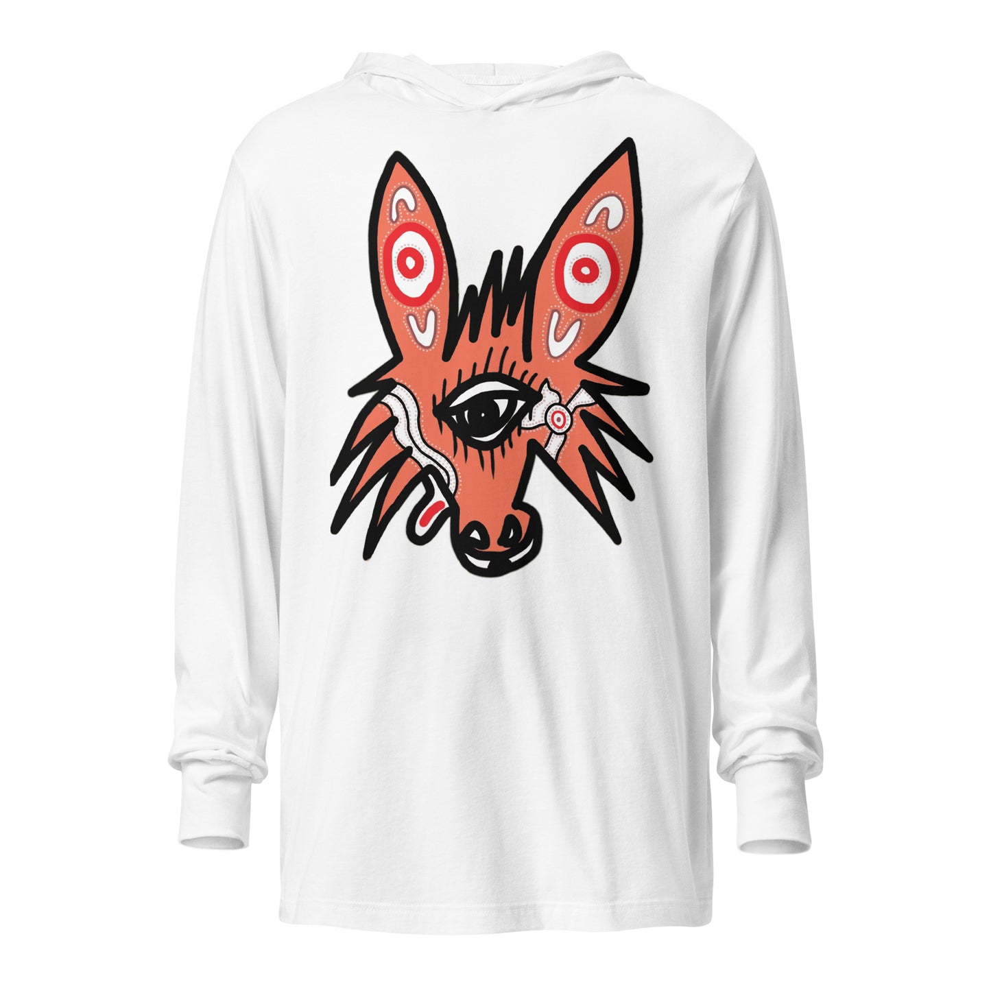 Hooded long-sleeve tee