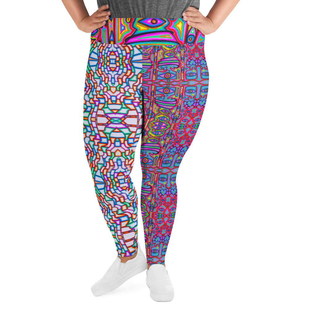 Pattern Party All-Over Print Plus Size Leggings