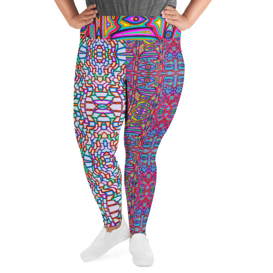 Pattern Party All-Over Print Plus Size Leggings