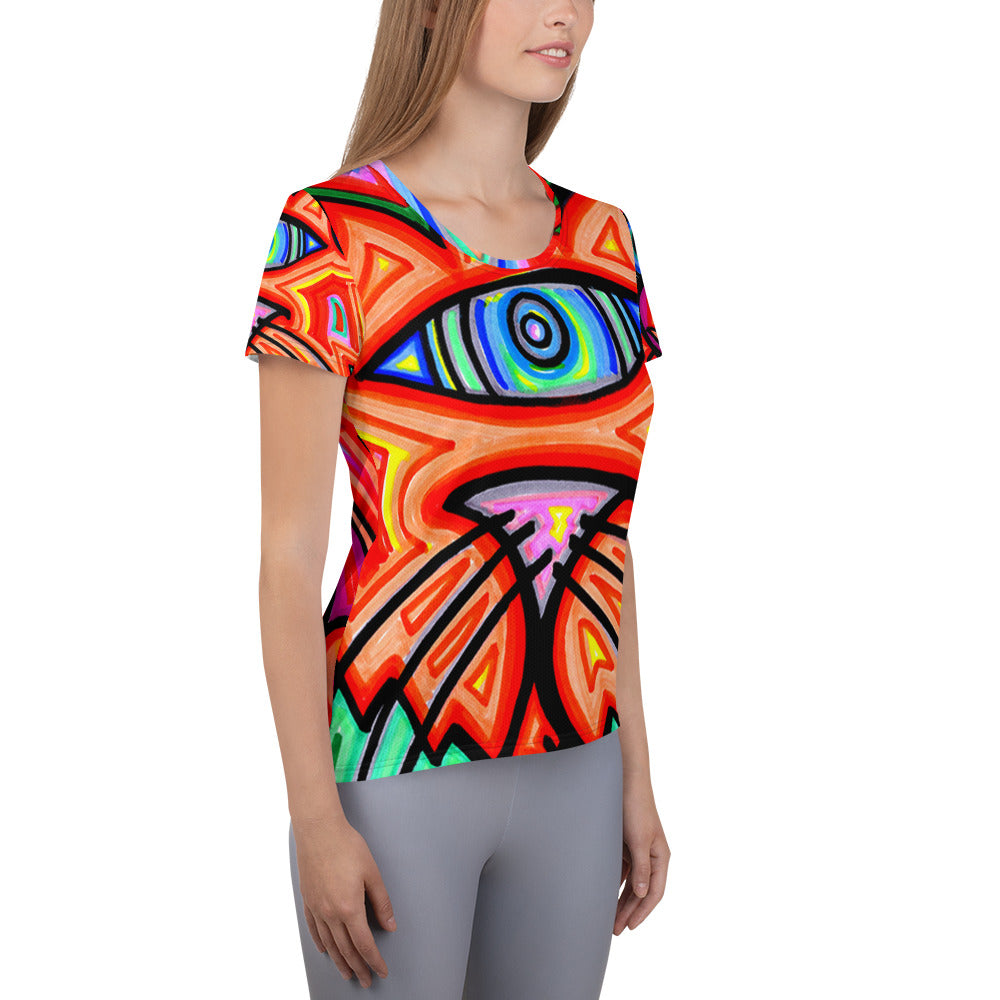 All-Over Print Women's Athletic T-shirt