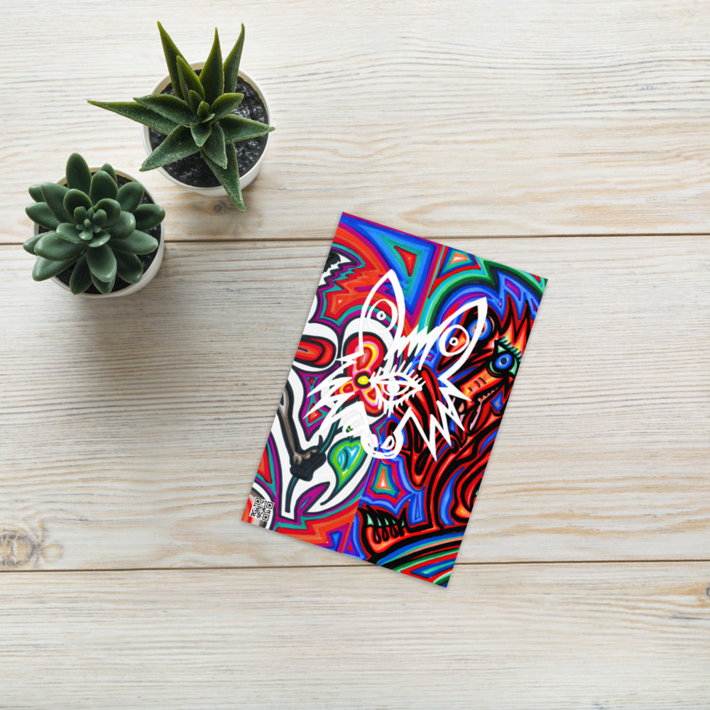 Greeting card 1eyewolf style