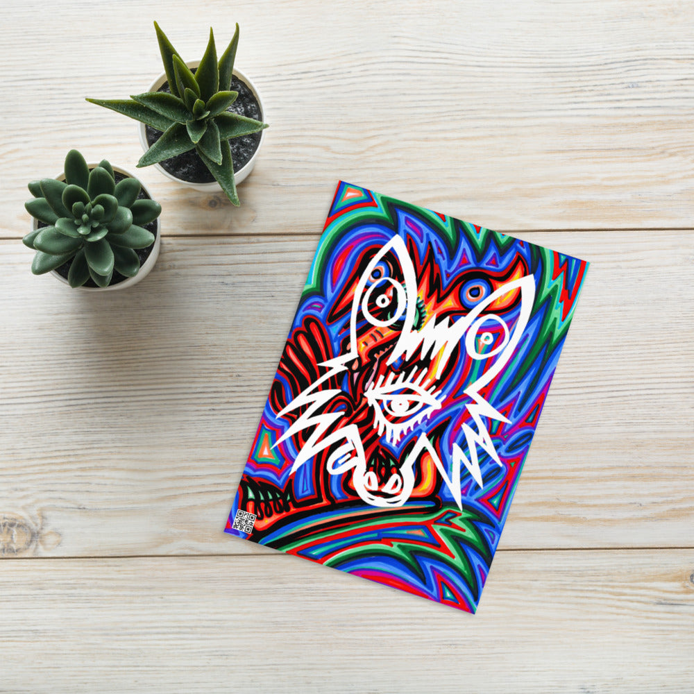 Greeting card 1eyewolf style